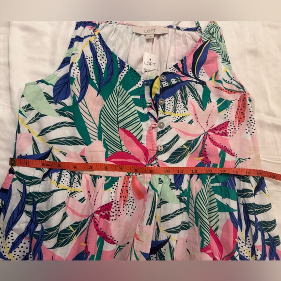 NWT Ann Taylor Loft Tropical Strap Dress - Picture 7 of 9